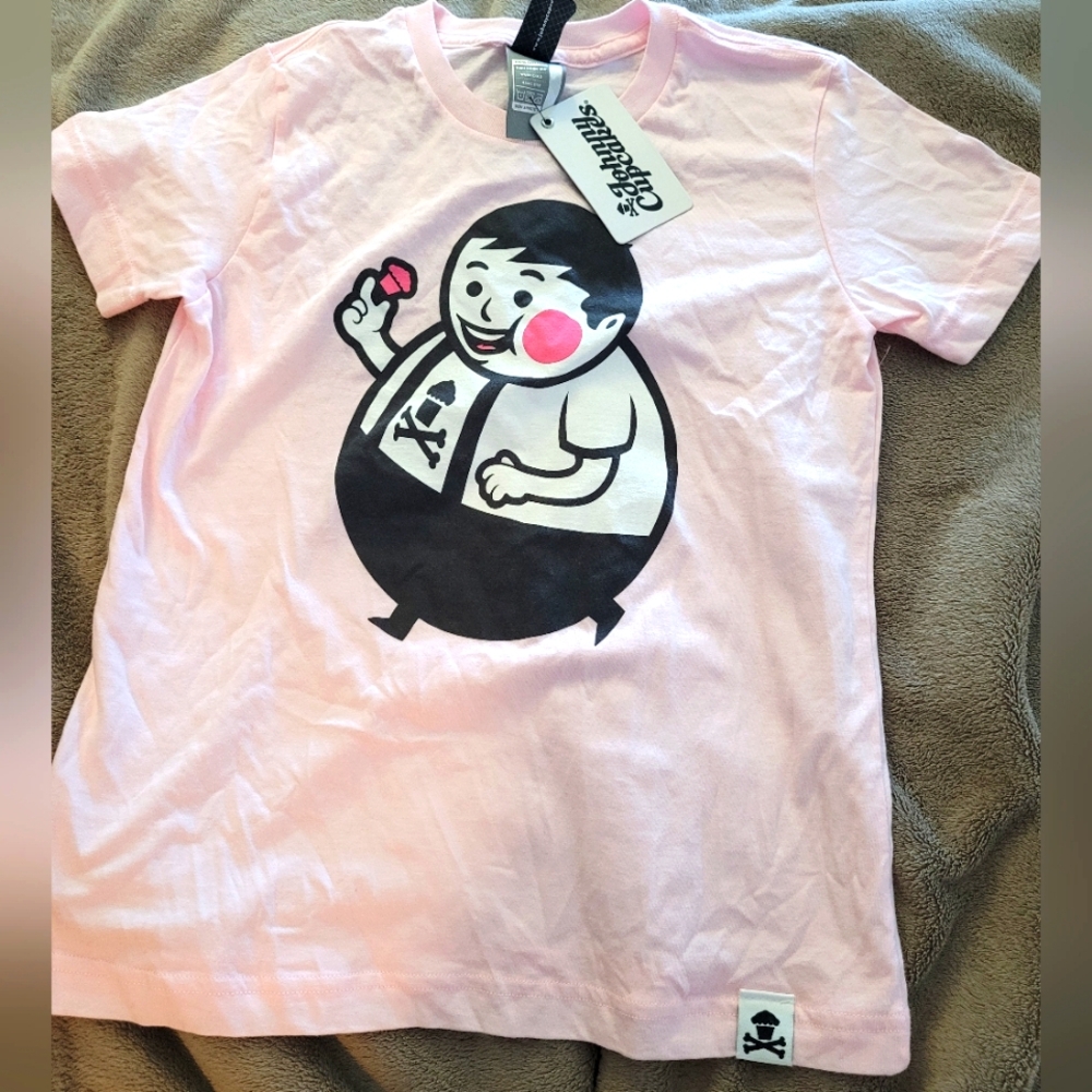 Johnny cupcakes t-shirt pink size M kids